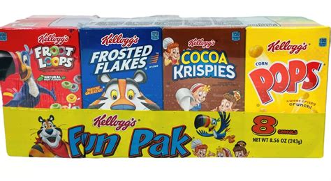 Kellogg S Cereal Fun Pak Variety Pack 8 Count Assorted 46 OFF