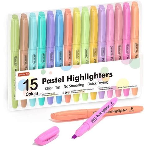 Surligneur Pastel Lot De Surligneurs Couleurs Pastel Pointe