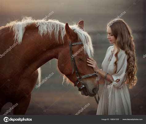 Girl Horse Sunset Stock Photo by ©kotesha 188041530