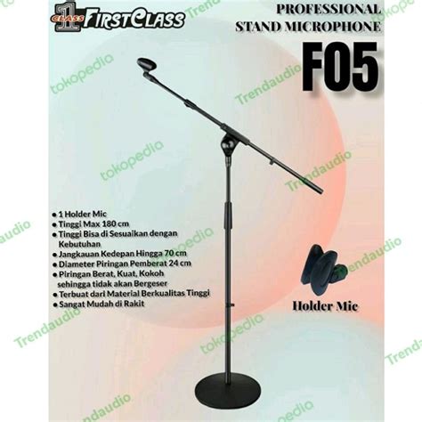 Stand Mic Kaki Bulat Besi Lazada Indonesia