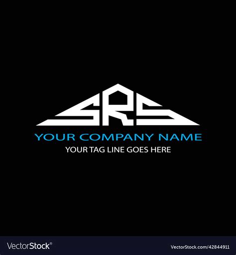 Srs letter logo creative design with graphic Vector Image