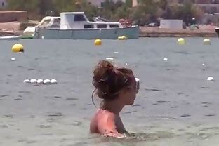 Sexy Girl In Leopard Print Bikini At The Beach BlumpkinTube