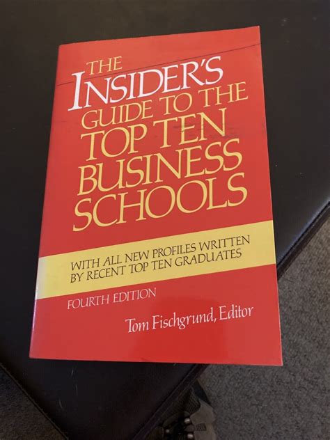 The Insider's Guide to the Top Ten Business Schools by Fischgrund, Tom