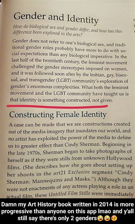 Gender And Identity How Do Biological Sex And Sender Differ And How Has This Fferouice Deen Py