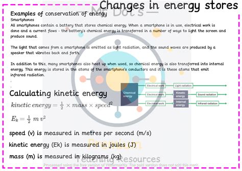 GCSE AQA 1 9 Physics Changes In Energy Stores Teaching Resources