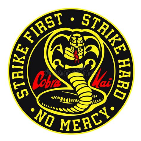 cobra kai vector logo cobra kai logo editorial stock image