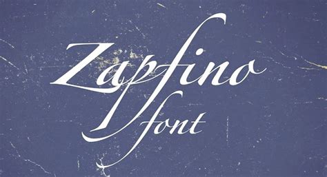 Zapfino Font Free Download - Font XS