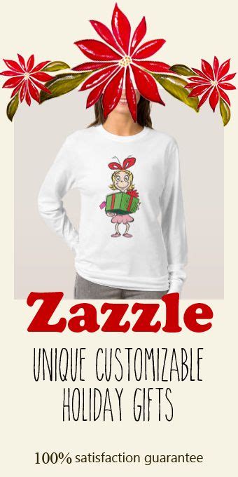 The Grinch Cindy Lou Who Holding Present T Shirt Zazzle Cindy