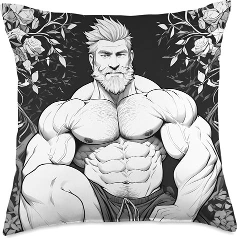 Amazon Muscular Daddy Bear Art By Dilf Daddy Bear Art Mens Polar Muscle Daddy Bear LGBT Gay