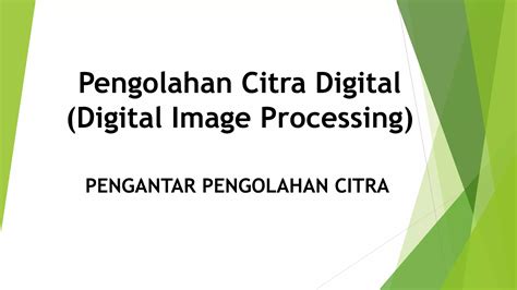 1 Pengantar Pengolahan Citra Pdf