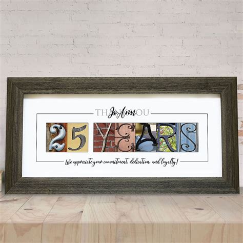 25 Year Work Anniversary T Personalized 25 Years Of Service