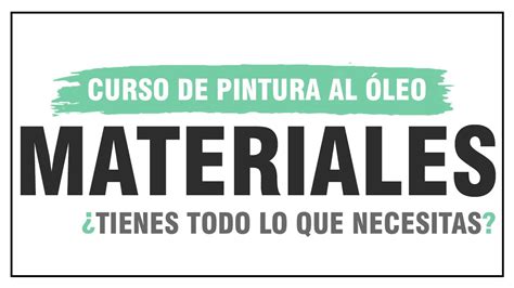 Aprender A Pintar Al Leo Gu A De Materiales Necesarios