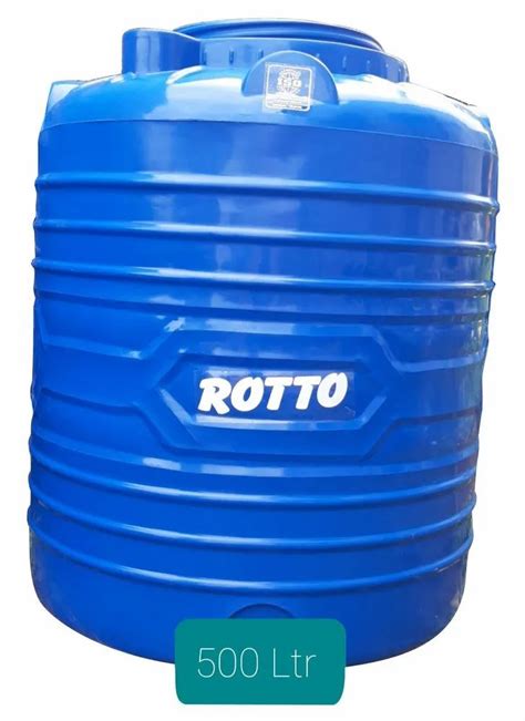 500Litre Blue Double Layer Plastic Water Tank At Rs 1850 Piece Triple