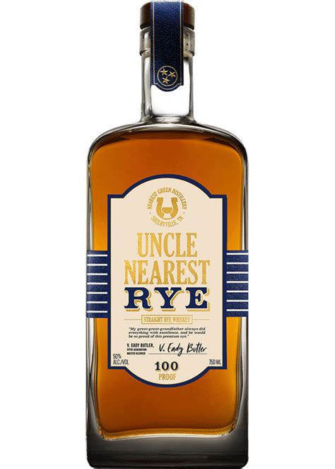 Uncle Nearest Straight Rye 100 Proof Whiskey Total Wine More