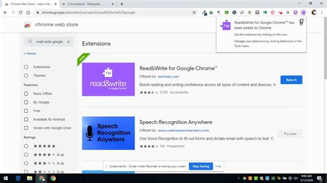 started  read write  google chrome youtube