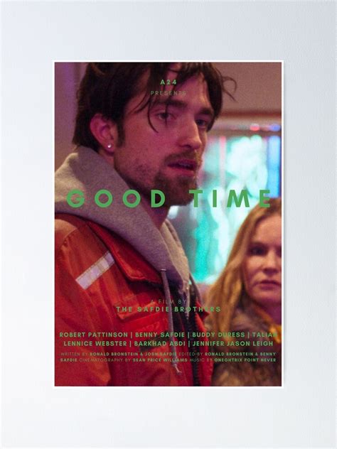 "GOOD TIME ROBERT PATTINSON A24 POSTER" Poster for Sale by mikceys ...