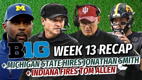 Big Ten FB Podcast Michigan State Hires Jonathan Smith Indiana Fires