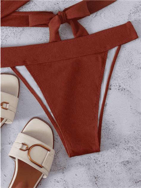 Ba Ador Bikini Tanga De Canal Cruzado Halter