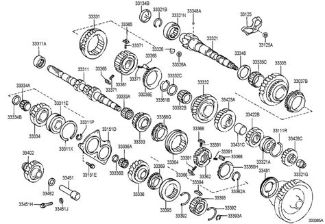 toyota corolla fx bearing  output shaft rear  bearing radial