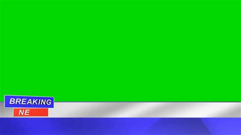 Breaking News Green Screen Lower Third Green Screen Effects Youtube