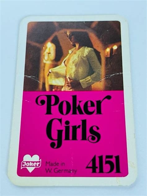 Nude Playing Cards Vintage S Germany Joker Models Etsy