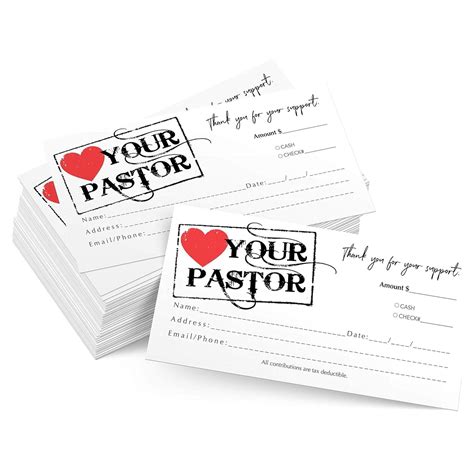 500 Church Offering Tithe Donation Envelopes Love Your Pastor