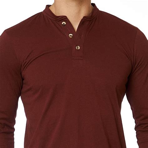 Venta Henley Manga Larga En Stock