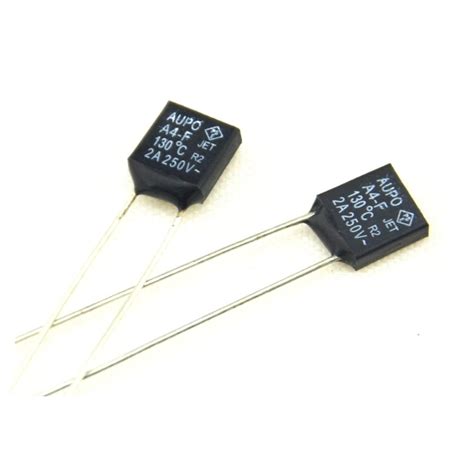 High Quality Radial Lead Fuse A4-4 2A 250V 130degrees Thermal Cutoff ...