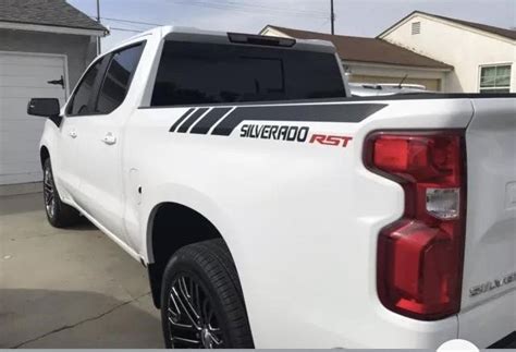 Chevy Silverado Rst Bed Vinyl Decal Fit 2007 2020 Models River Decals