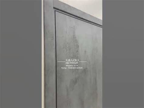 МІЖКІМНАТНІ ДВЕРІ "АБСТРАКЦІЯ 3212", Колір - Темний бетон - YouTube