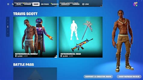 La Skin De Travis Scott Y Las Skins Exclusivas Regresan A Fortnite