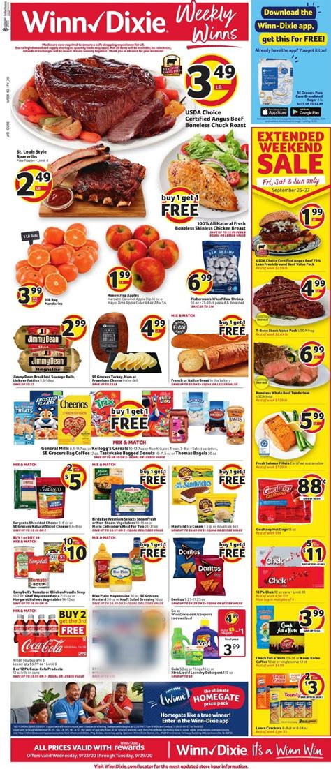 Winn Dixie Ad Circular - 09/23 - 09/29/2020 | Rabato