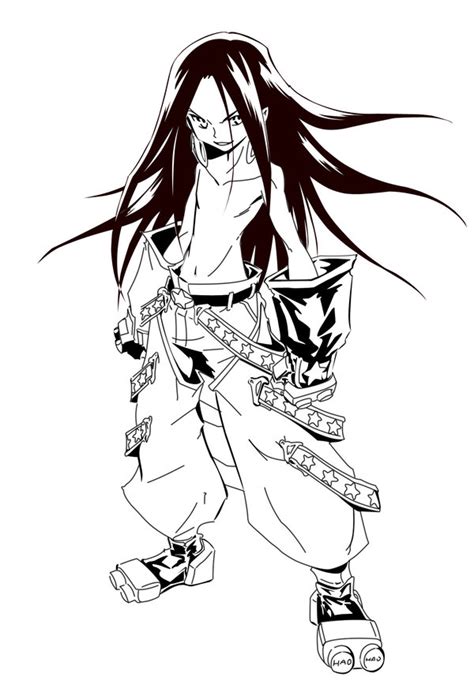 Раскраска шаман кинг Зик - Раскраски Шаман Кинг - YouLoveIt.ru