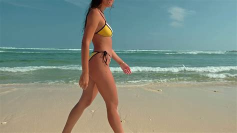 Relaxed Woman In Bikini Enjoying Tropical Stock Footage SBV Storyblocks