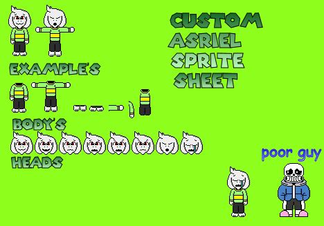 Custom Asriel Sprite Sheet by PhillyCheeseStake on DeviantArt