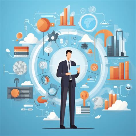 Premium Photo Vector Illustration Of Business Going Up
