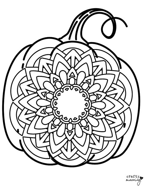 Free Printable Pumpkin Coloring Pages Crafty Morning