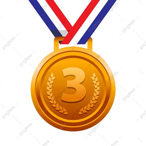 Third Place Clipart Hd PNG, Third Place Bronze Medal For Sport Podium ...