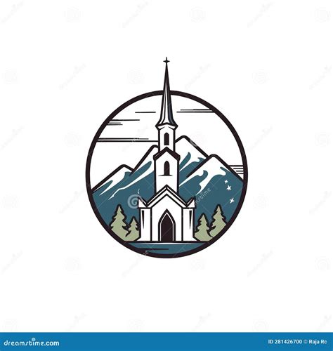 Church logo stock illustration. Illustration of emblem - 281426700