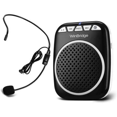 Bmatwk Voice Amplifier Portable Microphone and Speaker Loudspeaker ...