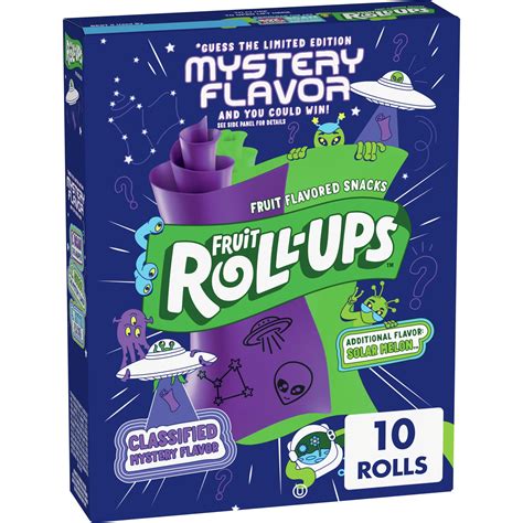 Fruit Roll Ups Fruit Flavored Snacks Mystery Flavor And Solar Melon 10