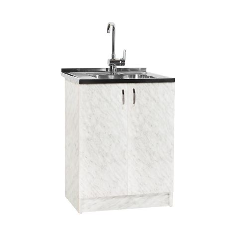 Тумба SANTREK 60х60, цвет карара, 2 дверцы, ЛДСП 6505 - выгодная цена ...