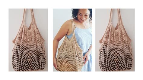 Crochet Net Bag Step By Step Part1 YouTube