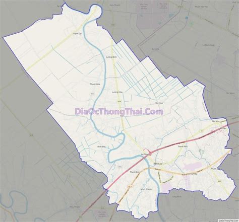 Bản đồ Huyện Bến Lức Long An Địa Ốc Thông Thái