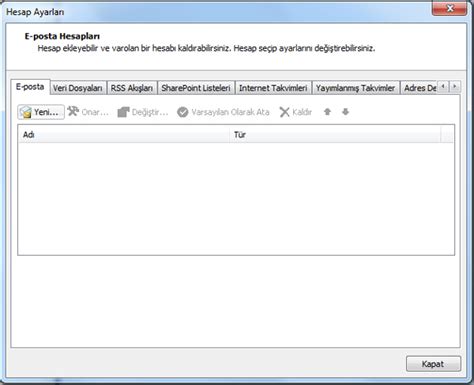 Outlook 2010 Hesap Ekleme Resimli Anlatım