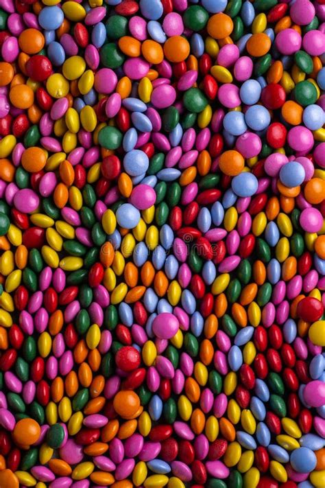 Candy Coated Chocolate Button Sprinkle Texture Stock Photo Image Of