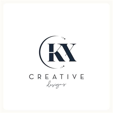 Diseño Del Logotipo Monogram Kx Logotipo De Carta Creativa Para