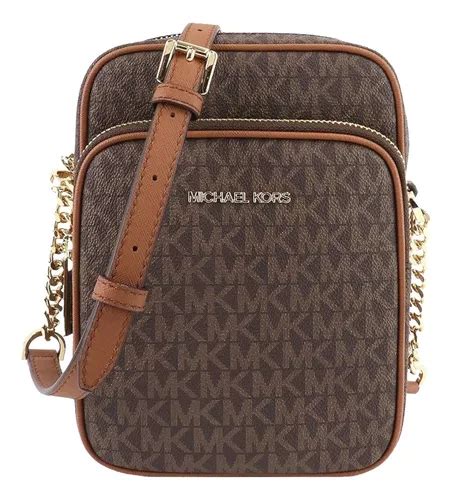 Bolsa Transversal Jet Set Logo Média Michael Kors Shoulder