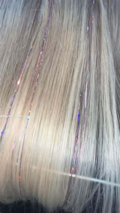 Blonde Festival Hair Pink Blonde Hair Hair Highlights Hair Tinsel