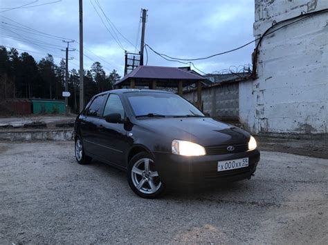 Губа на бампер, брызговики от Гранты, замеры 0-100км/ч — Lada Калина ...